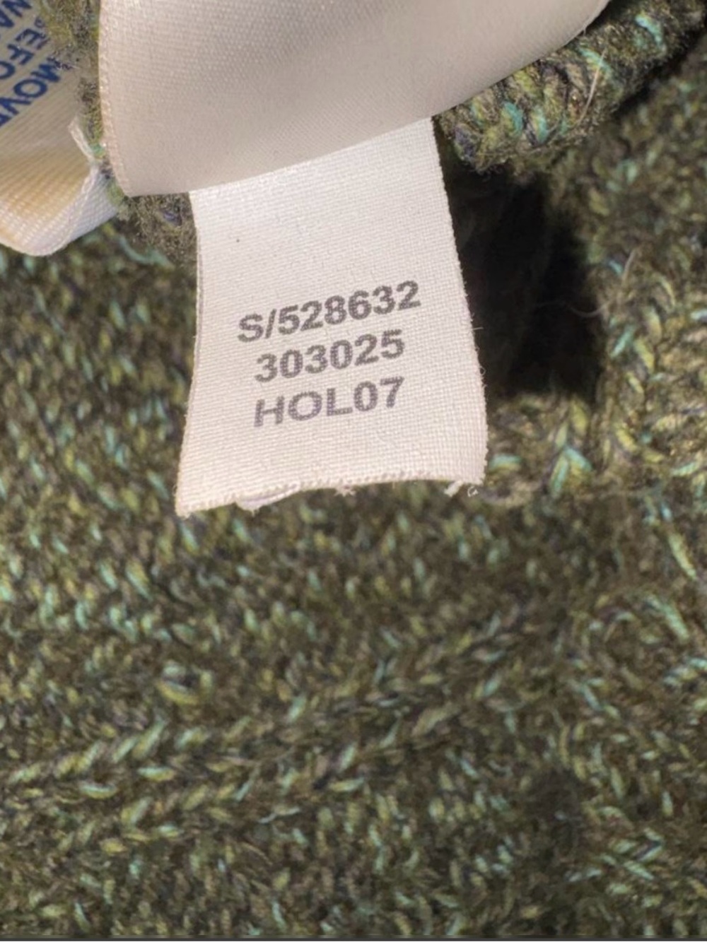 vintage Y2K 2007 Old Navy marled green cable knit toggle hoodie fall sweater - Picture 6 of 8